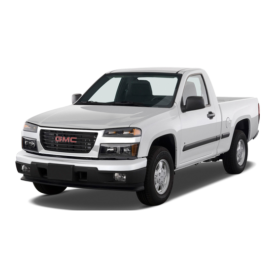 GMC 2008 Canyon Getting To Know Manual