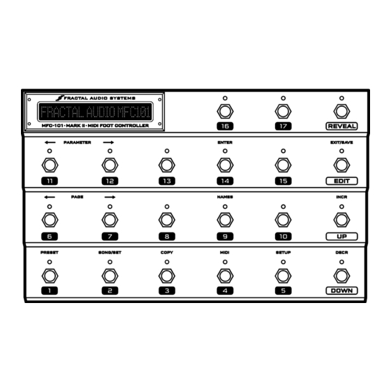 Fractal Audio MFC-101 Owner's Manual
