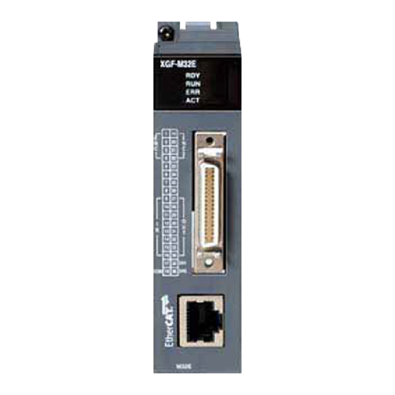 LS XGF-M32E Installation Manual