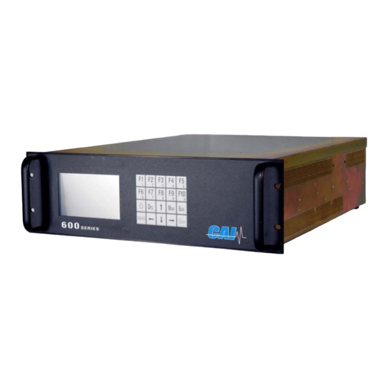 CAI 600 Series User Manual