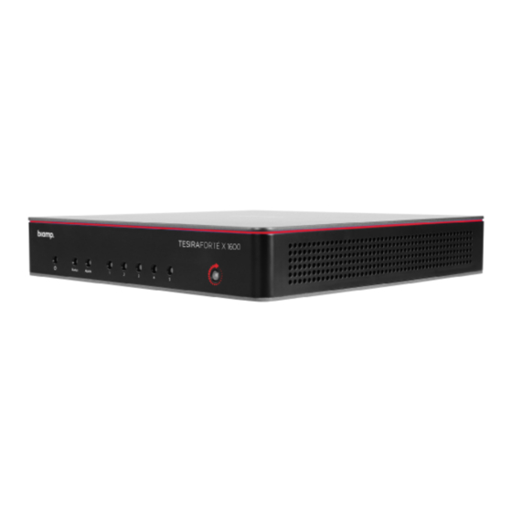 Biamp TesiraFORTE X Manual