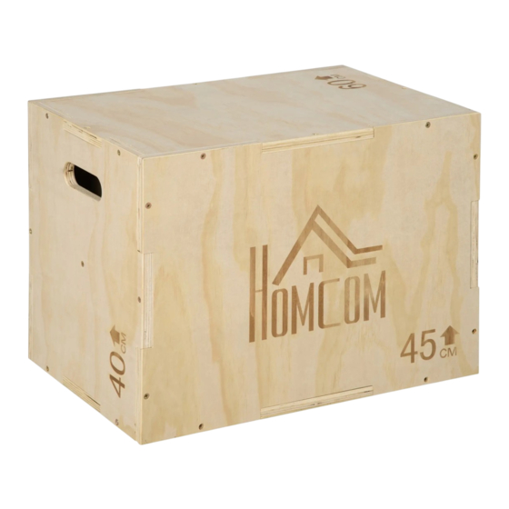 HOMCOM A93-053 Aerobic Step Steppers Manuals