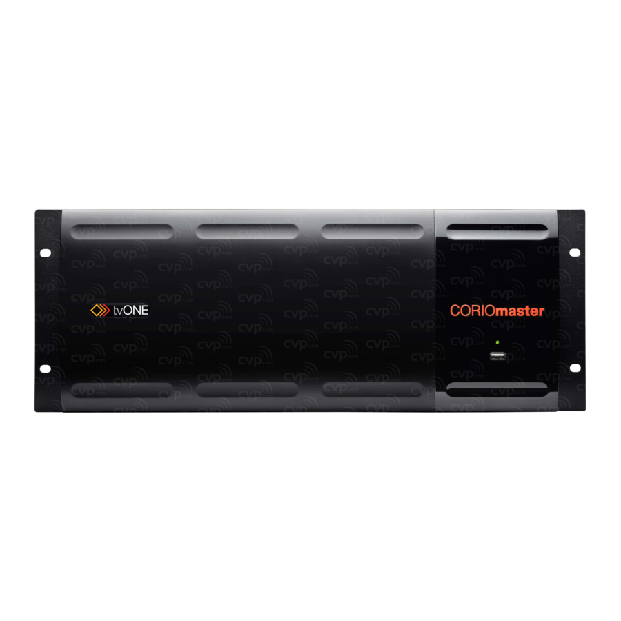 Tvone C3-540 CORIOmaster Quick Start Manual