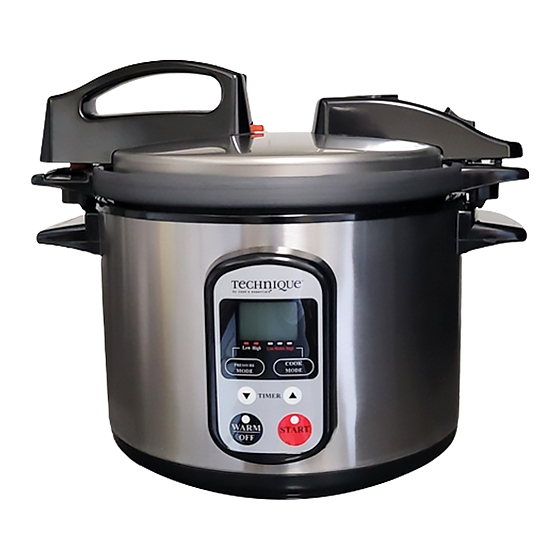 CooksEssentials 6.5 Quart Digital Oval Pressure Cooker 