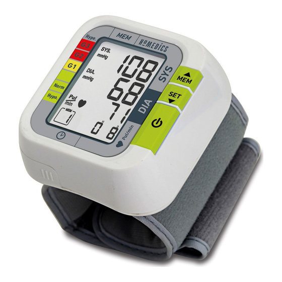 HoMedics BPW-1000-EU Instruction Manual