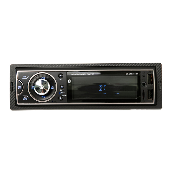 atu DX DR-211BT Manual