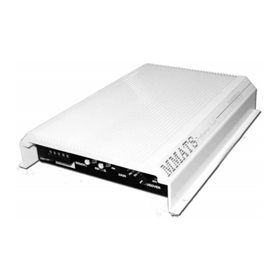 MMATS Professional Audio DHC1400.05 - Amplifier Manual