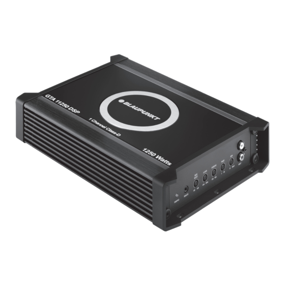 Blaupunkt GTA 11250 DSP Manual