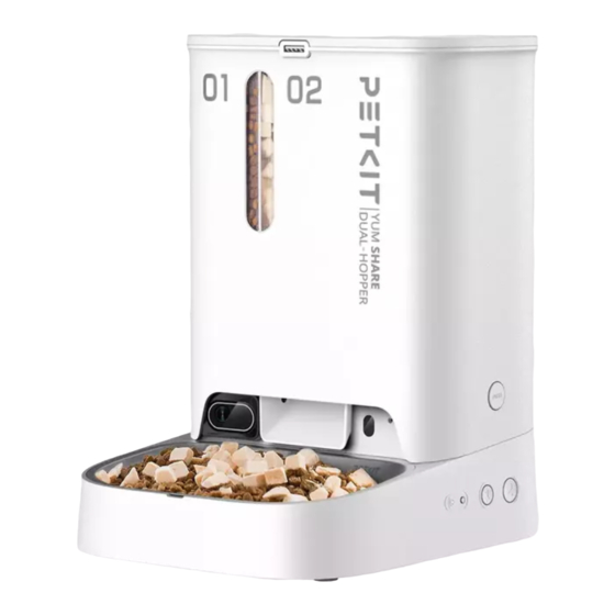 PETKIT YUMSHARE DUAL-HOPPER WITH CAMERA SMART PET FEEDER User Manual