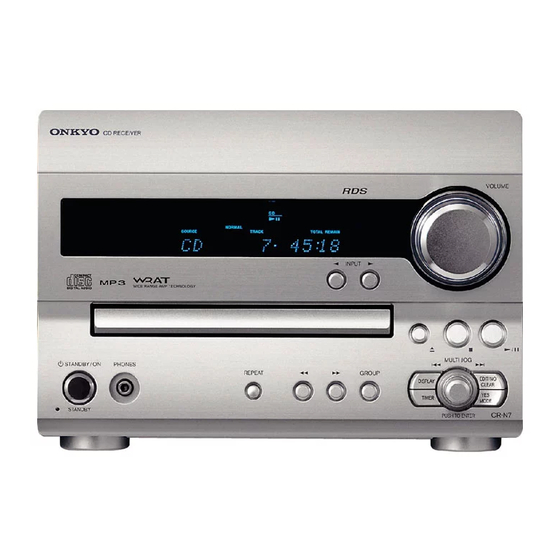 Onkyo CR-N7 Instruction Manual