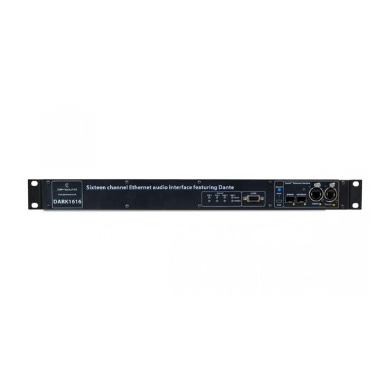 Glensound DARK1616 Network Interface Manuals