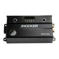 Kicker KEYLOC Owner's Manual