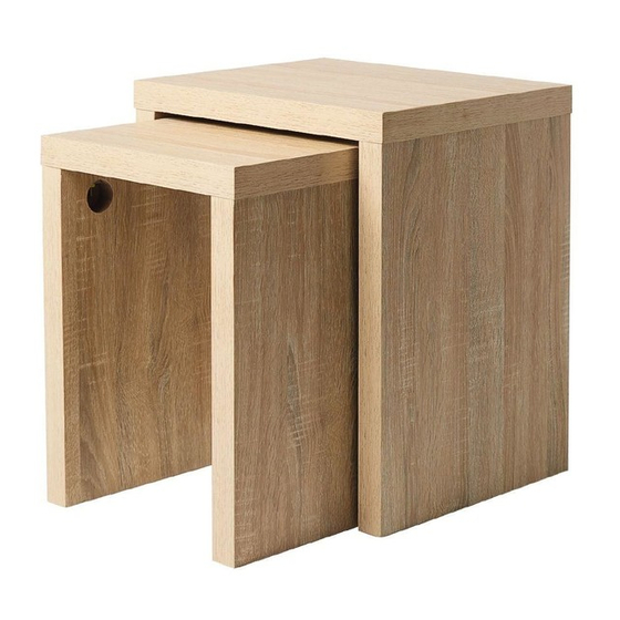 Living & Co INDIANA NESTING SIDE TABLE Manuals