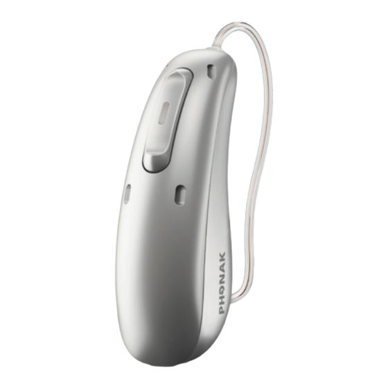 Phonak Audeo P-RL Waterproof Hearing Aid Manuals