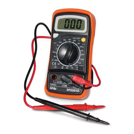 SP tools SP62012 User Manual