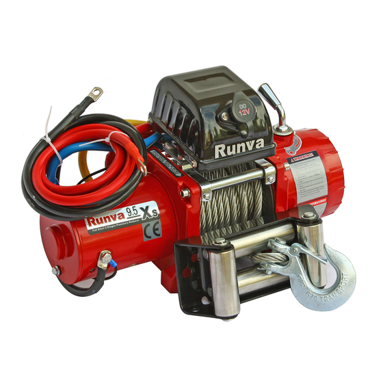 Runva 9.5 XS Installation & Operation Manual