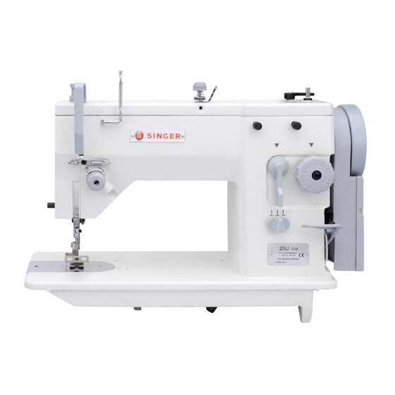 Singer 20U-105C Instruction Manual And Parts List