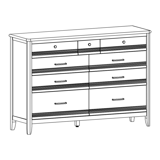 Whittier Wood Furniture 1141AFGSPe Assembly Instructions Manual