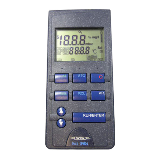 wtw Oxi 330/SET Instruction Manuals