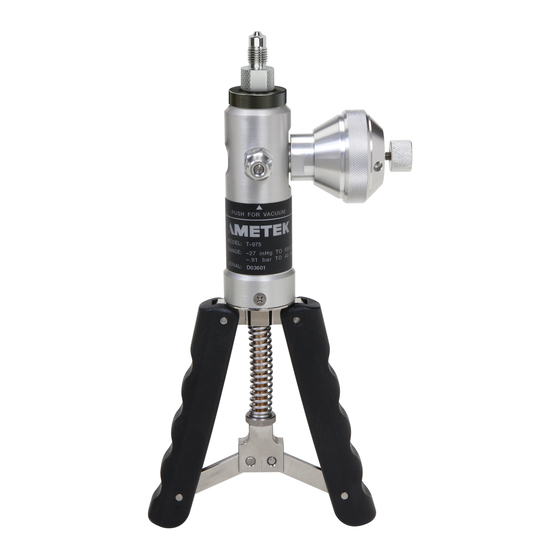 Ametek T-975-CPF Operation Manual