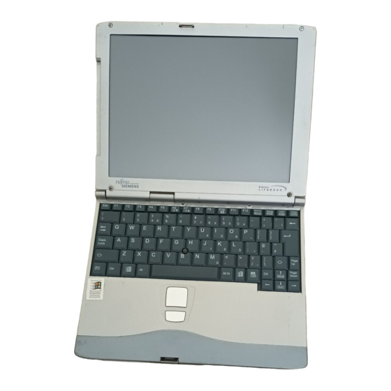 Fujitsu Siemens Computers Lifebook B2154 Getting Started Manual