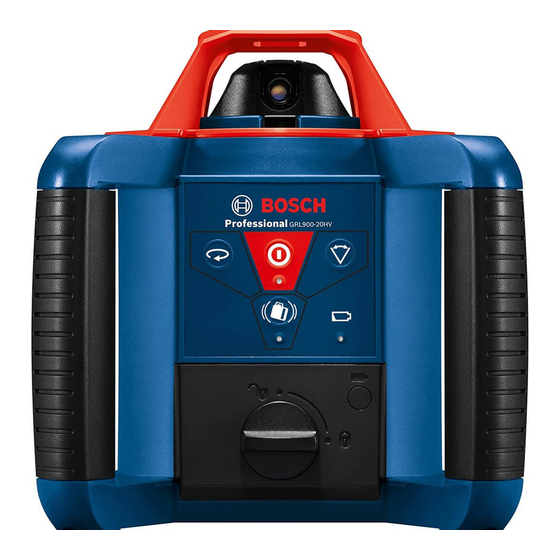 Bosch GRL900-20HV Operating/Safety Instructions Manual
