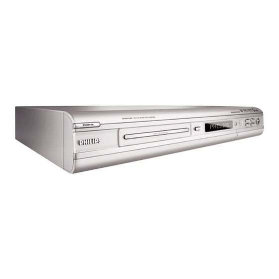 Philips DVDR3355 User Manual
