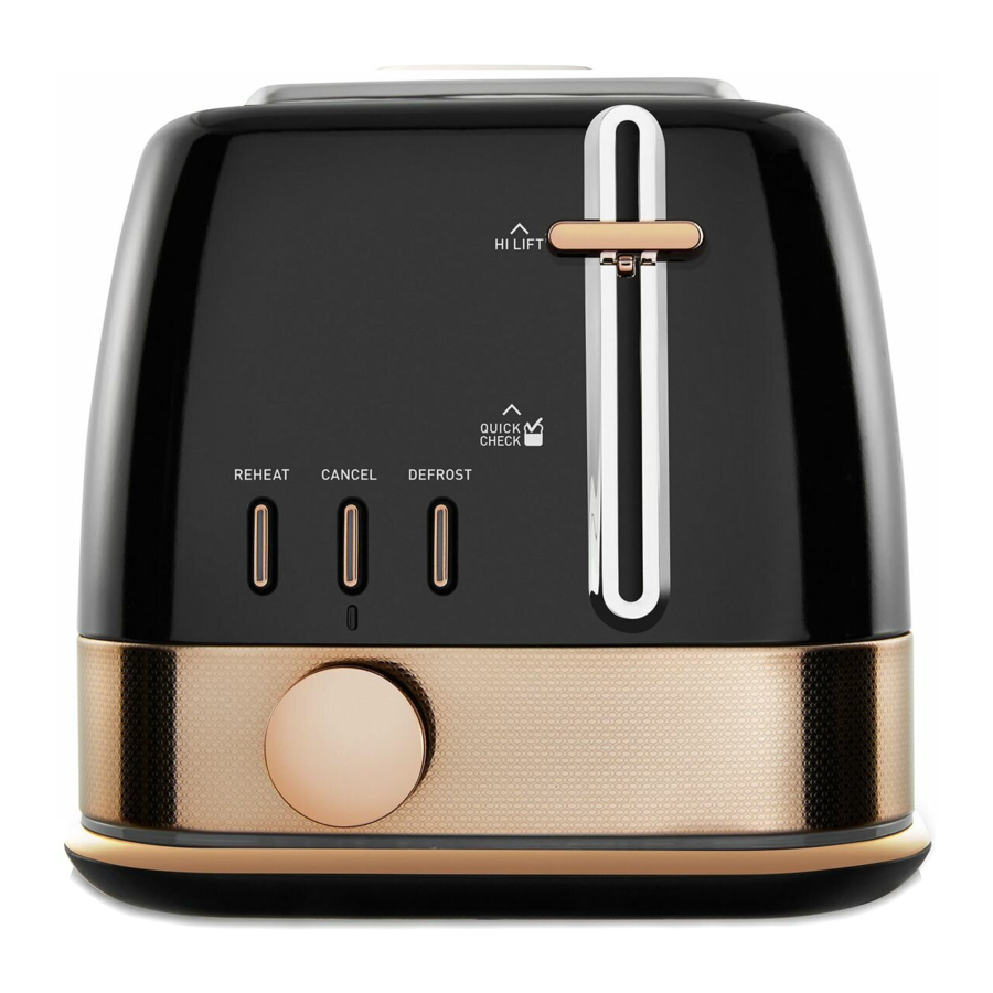 Sunbeam New York Collection TA4420 - 2 Slice Toaster Manual
