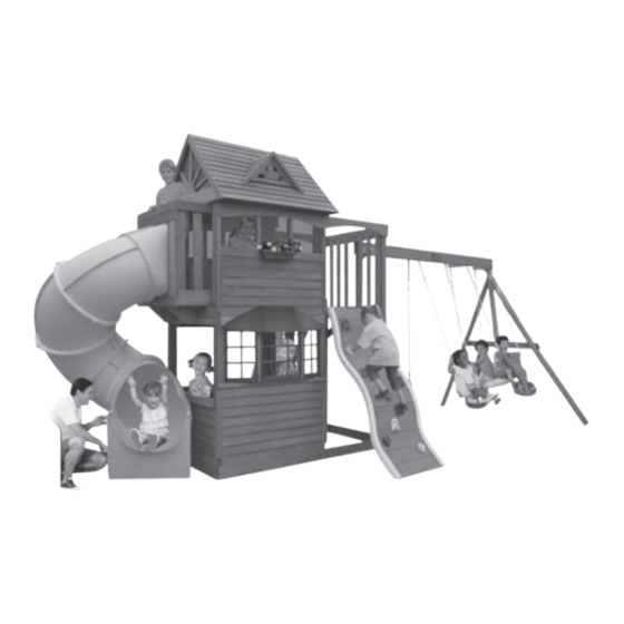 Big Backyard DELUXE LOWER CLUBHOUSE F24700 Installation And Operating Instructions Manual