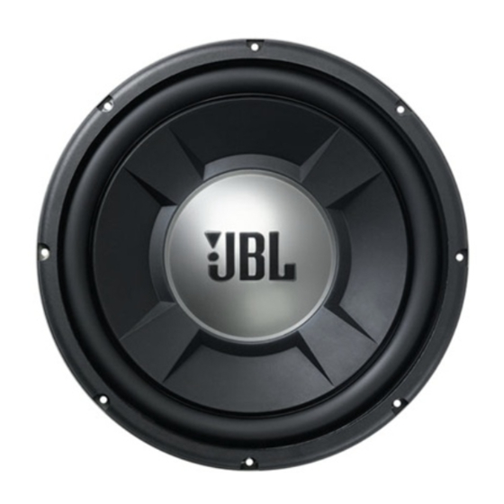 JBL GRAND TOURING GTO1202D Owner's Manual