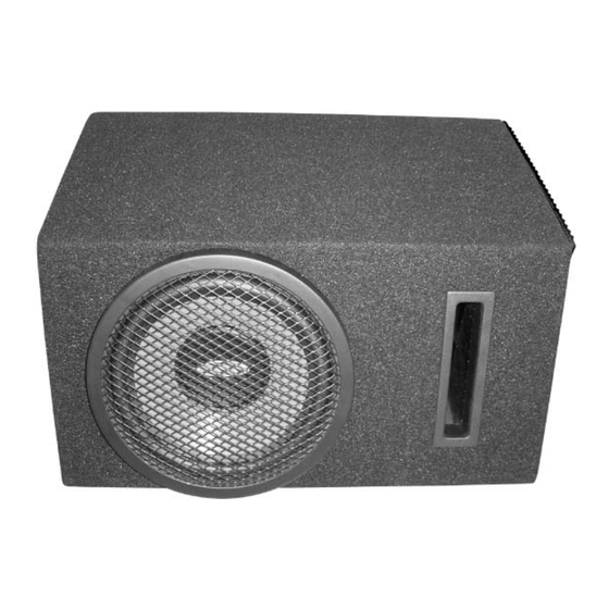 Jensen Subwoofer JXA8BA Operating Instructions Manual
