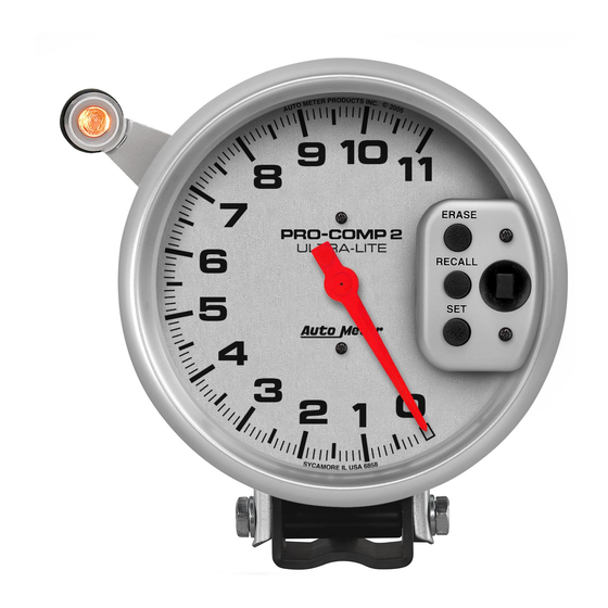 Auto Meter 6858 Installation Instructions