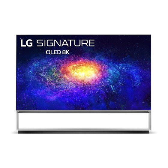 LG SIGNATURE OLED88ZXPUA Safety And Reference