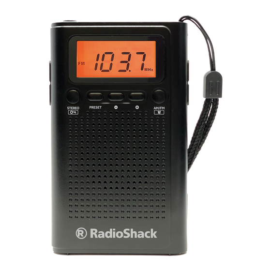 Radio Shack 1201849 User Manual