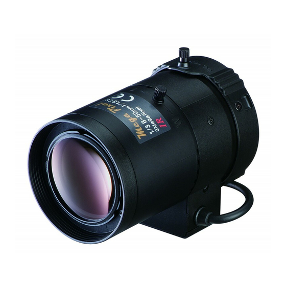 Tamron M13VG850IR Owner's Manual