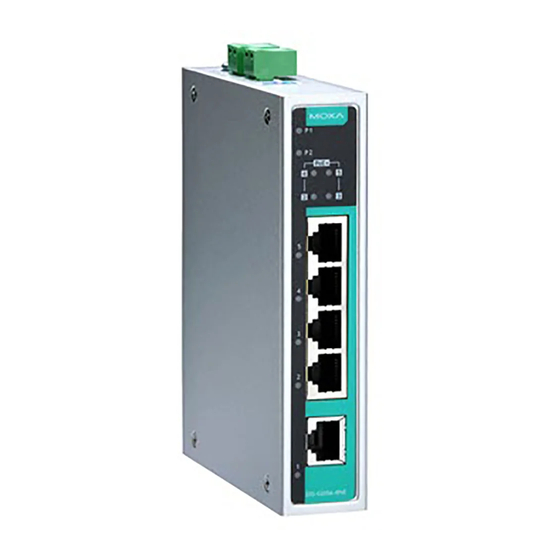 Moxa Technologies EtherDevice EDS-G205A-4POE-1GSFP-T Quick Installation Manual