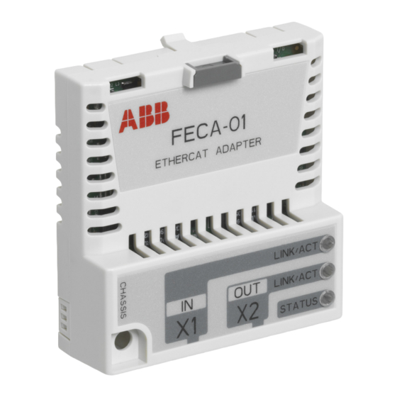ABB FECA-01 Quick Installation And Start-Up Manual