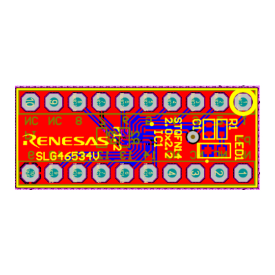 Renesas SLG46534V Quick Start Manual