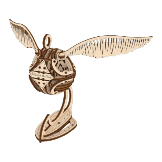 UGEARS Harry Potter GOLDEN SNITCH Assemble Manual