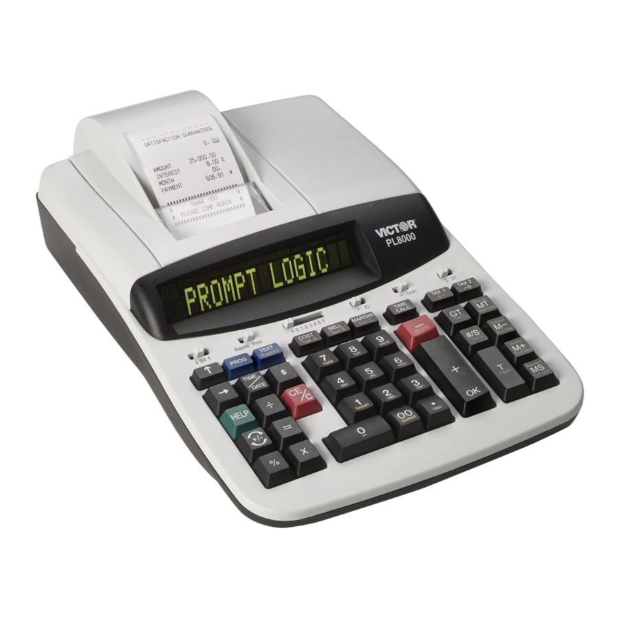 Victor PL8000 Instruction Manual