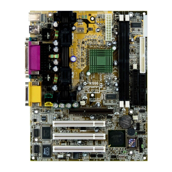 MSI MS-6191 Micro ATX IR2 Manual