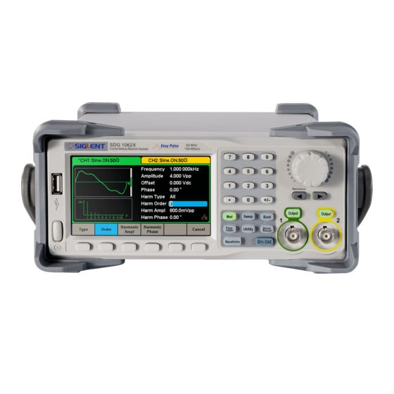 SIGLENT TECHNOLOGIES SDG1000X Series Service Manual