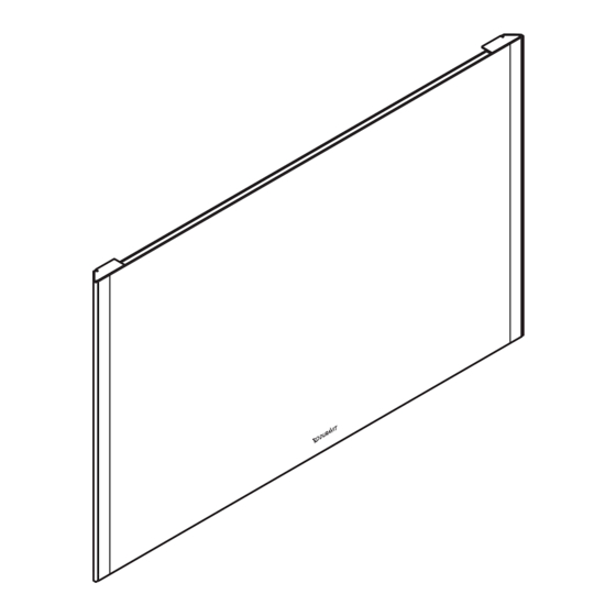 DURAVIT XViu XV 7036 Mounting Instructions