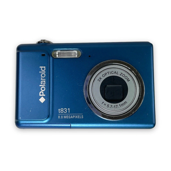 Polaroid t831 - Digital Camera - Compact User Manual