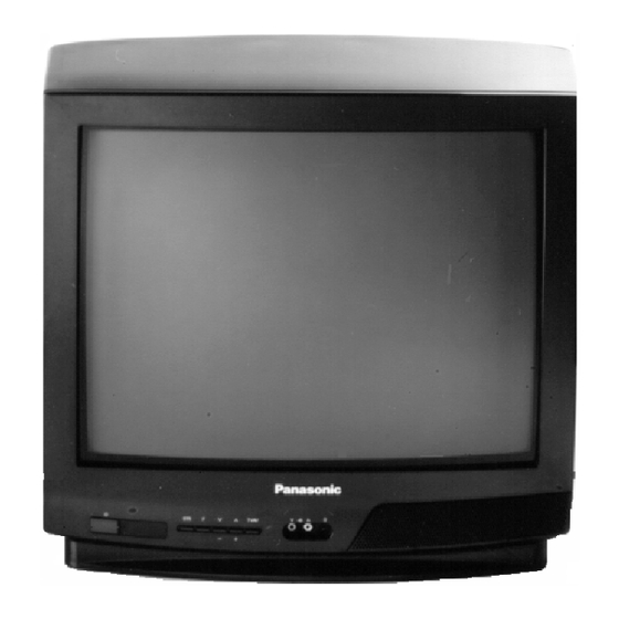 PANASONIC TX-14S3T CRT Television Manuals