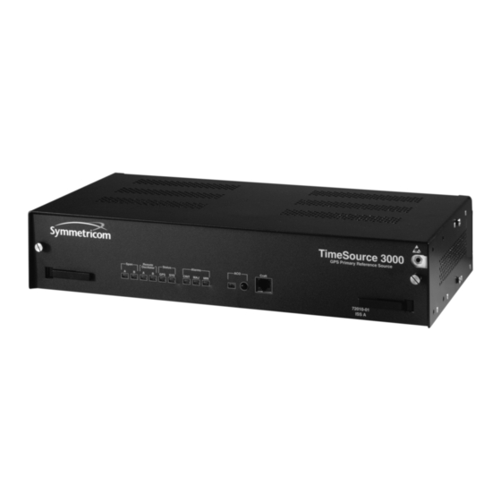 Symmetricom TimeSource 3000 Manual