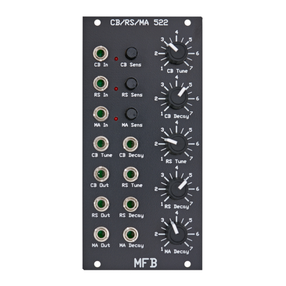 MFB CB/RS/MA-522 Owner's Manual