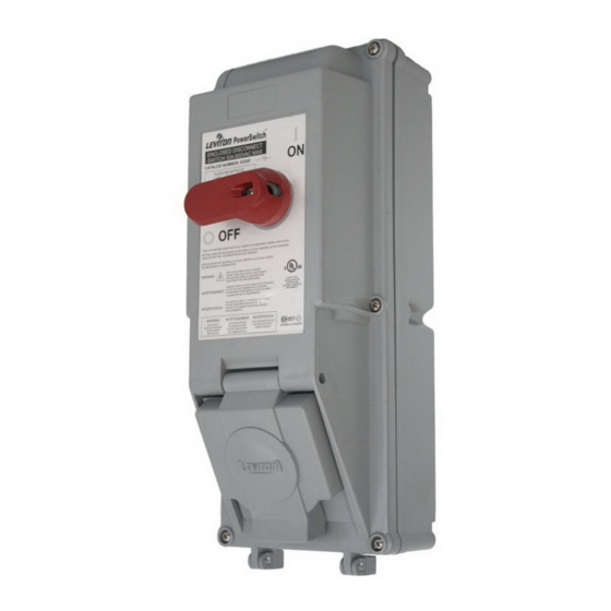 Leviton PowerSwitch EDSR Installation Instructions Manual