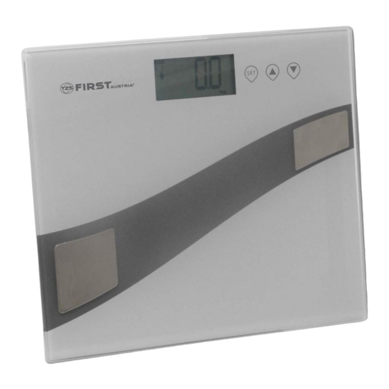 FIRST AUSTRIA FA-8006-1 Bathroom Scale Manuals