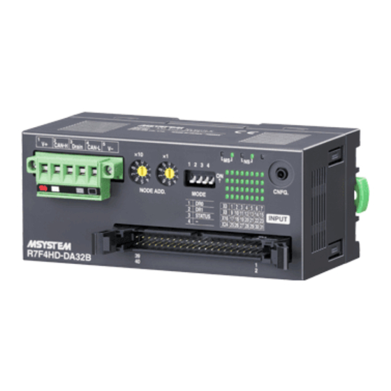 MG Devicenet R7F4HD-DC32B Manuals